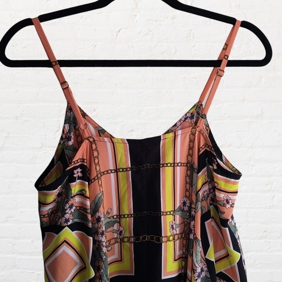 Nanette Lepore chain and floral maxi handkerchief hem dress - Picture 6 of 12